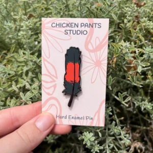 Male RTBC Feather Enamel Pin